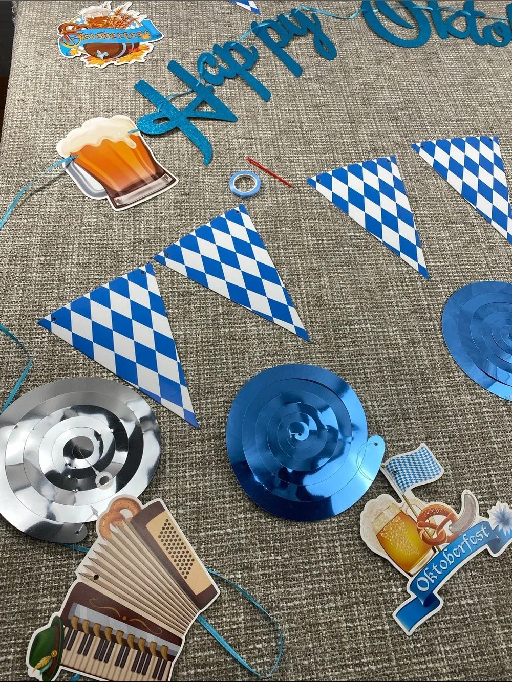 Happy Oktoberfest Party Garland Decorations
